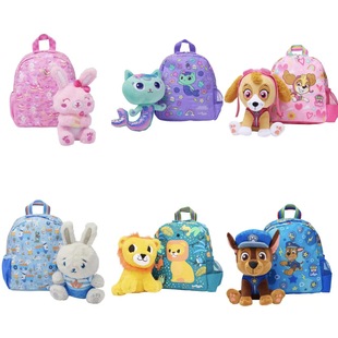 Doll, cartoon backpack for kindergarten