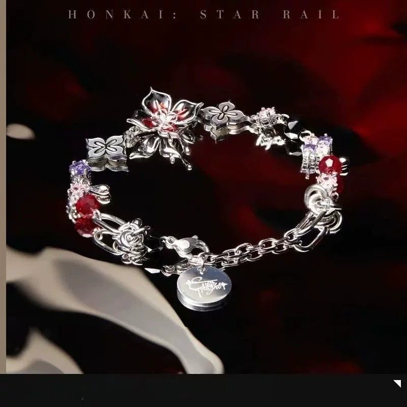 Long Night Moon Themed Series Impression Bracelets, Dark Style Niche Design, Touching Anime and Game Peripheral Accessories