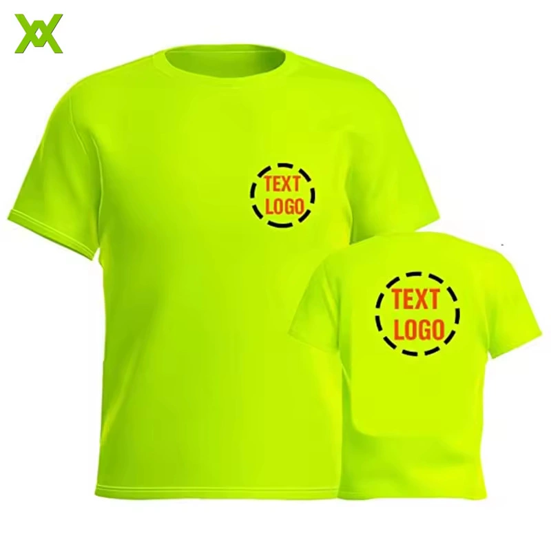 Yongkang Wanxiao производители флуоресцентные Цветные Светоотражающие футболки могут быть настроены для печати логотипа