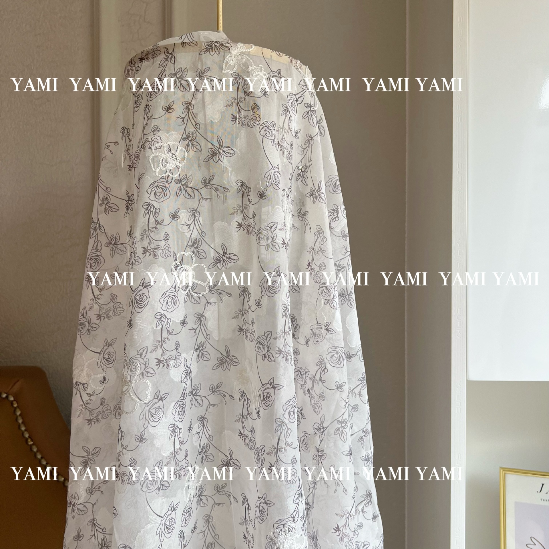 Impreso gasa jacquard corte Plum bordado hilo hanfu paño decorativo DIY niños LOLITA hilo suave