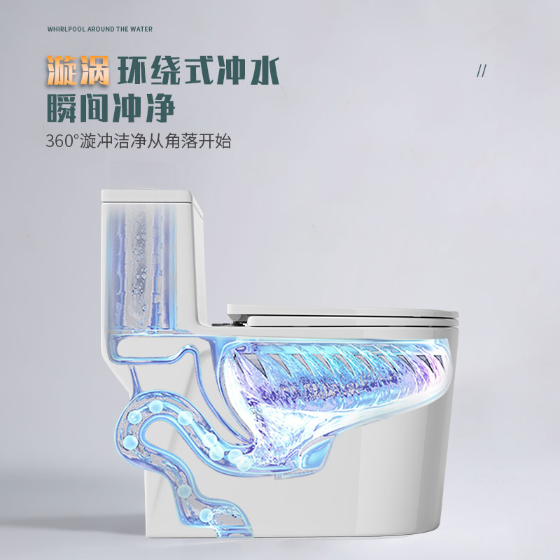 inodoro común de Chaozhou tipo sifón de gran calibre de bombeo de inodoro de tubería completa de vidrio inodoro asiento de inodoro