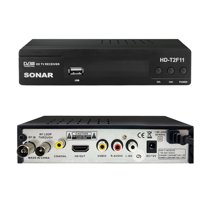ケニアホットセール SONAR TV セットトップ ボックス HD-T2F11 DVBT2 TV 信号受信機 H264|undefined