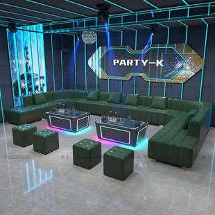 J8 Corner Accessible Luxury Coffee Table Lu Type Bar Room Home Theater Type Card Holder Clear Bar Party K Sofa Ktv Sofa G3
