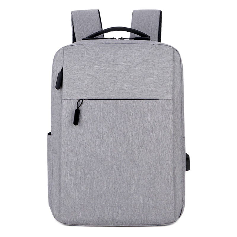 Cross-Border Business Commuting Laptop Bag New Simple Solid Color Business Backpack College Student Casual Backpack