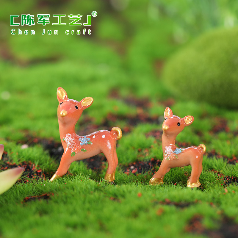 Tuần lộc mai hoa, decor rừng tuyết Noel DIY, phụ kiện tiểu cảnh Giáng Sinh (z-CJ-881)