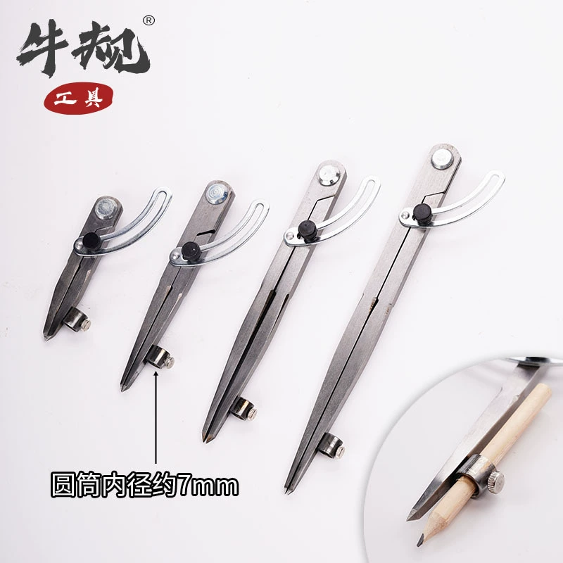 Расстояние, Слесарь, чертежные компасы, деревообрабатывающая промышленность, классифицированная как головка из углеродистой стали, боковая линия, боковая линия, кожаные инструменты