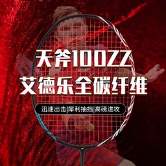 热款天斧100ZZ羽毛球拍 专业耐打训练拍超轻碳素男女单拍厂家直销