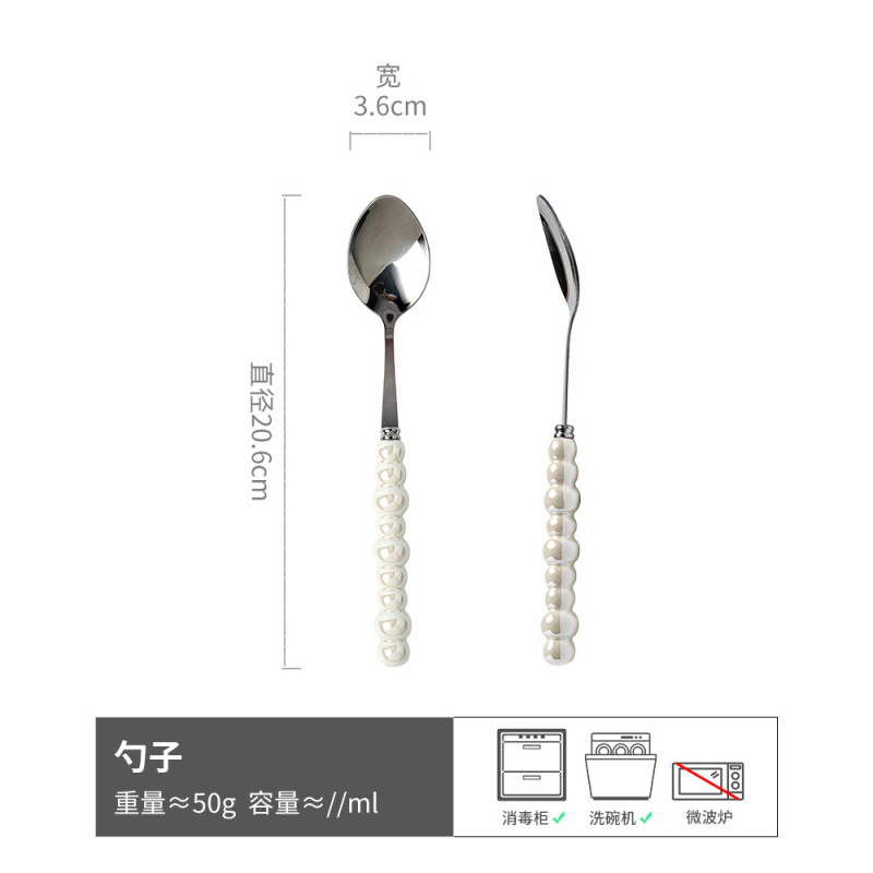 Cuchara de estilo simple retro Tenedor de acero inoxidable vajilla tenedor cuchara de postre cuchara de sopa cuchara de filete occidental tenedor cuchara al por mayor