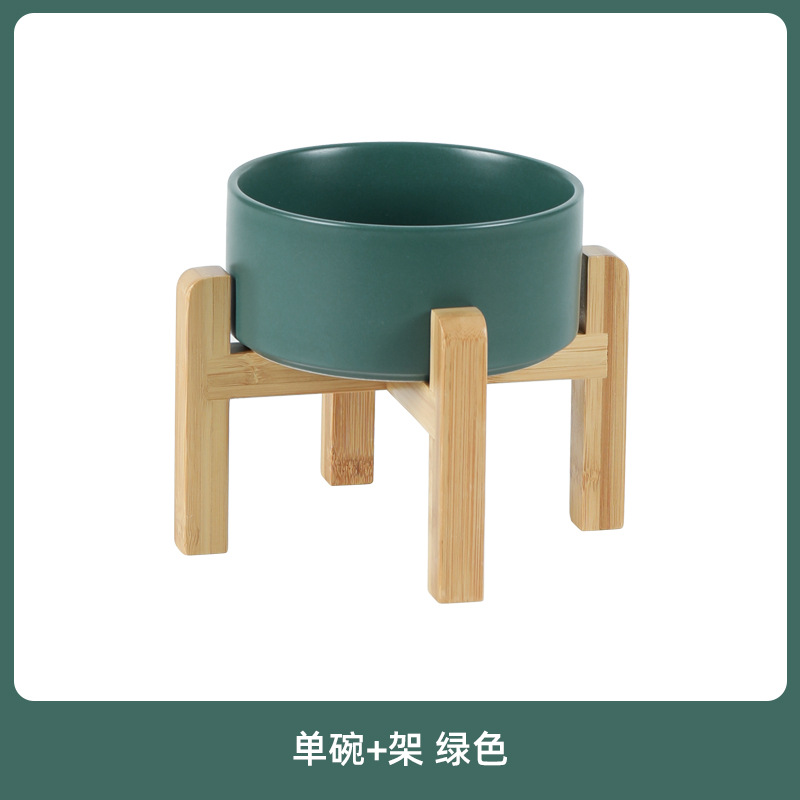 Comedero de Cerámica para Perros, Plato para Comida de Perros, Tazón para Gatos, Tazón Elevado para Gatos, Protección de la Columna Cervical, Antiderrames, Tazón Grande para Perros, Transfronterizo