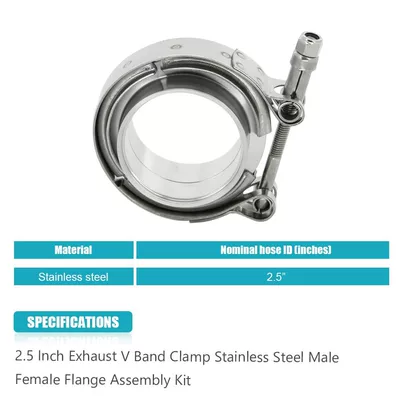V-type flange device, clamp | Exhaust pipe