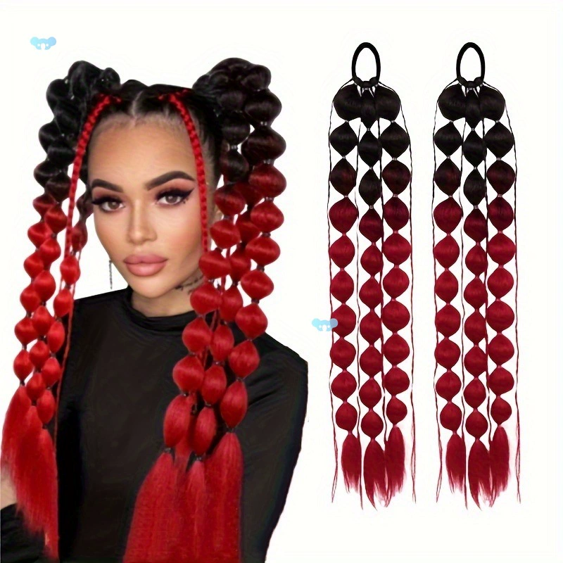 2 шт. Наращивание хвоста с пузырьками 2 шт. Красочные трансграничные