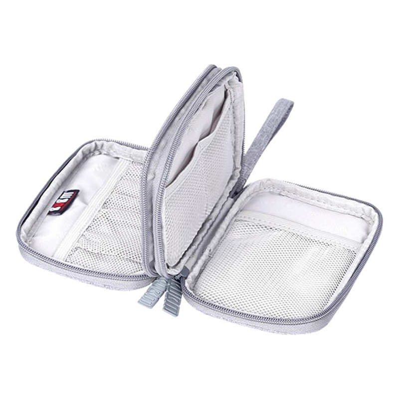 Bubm portátil multifuncional digital accesorios bolsa de almacenamiento EVA auricular cable de datos de viaje sola capa doble bolsa de almacenamiento