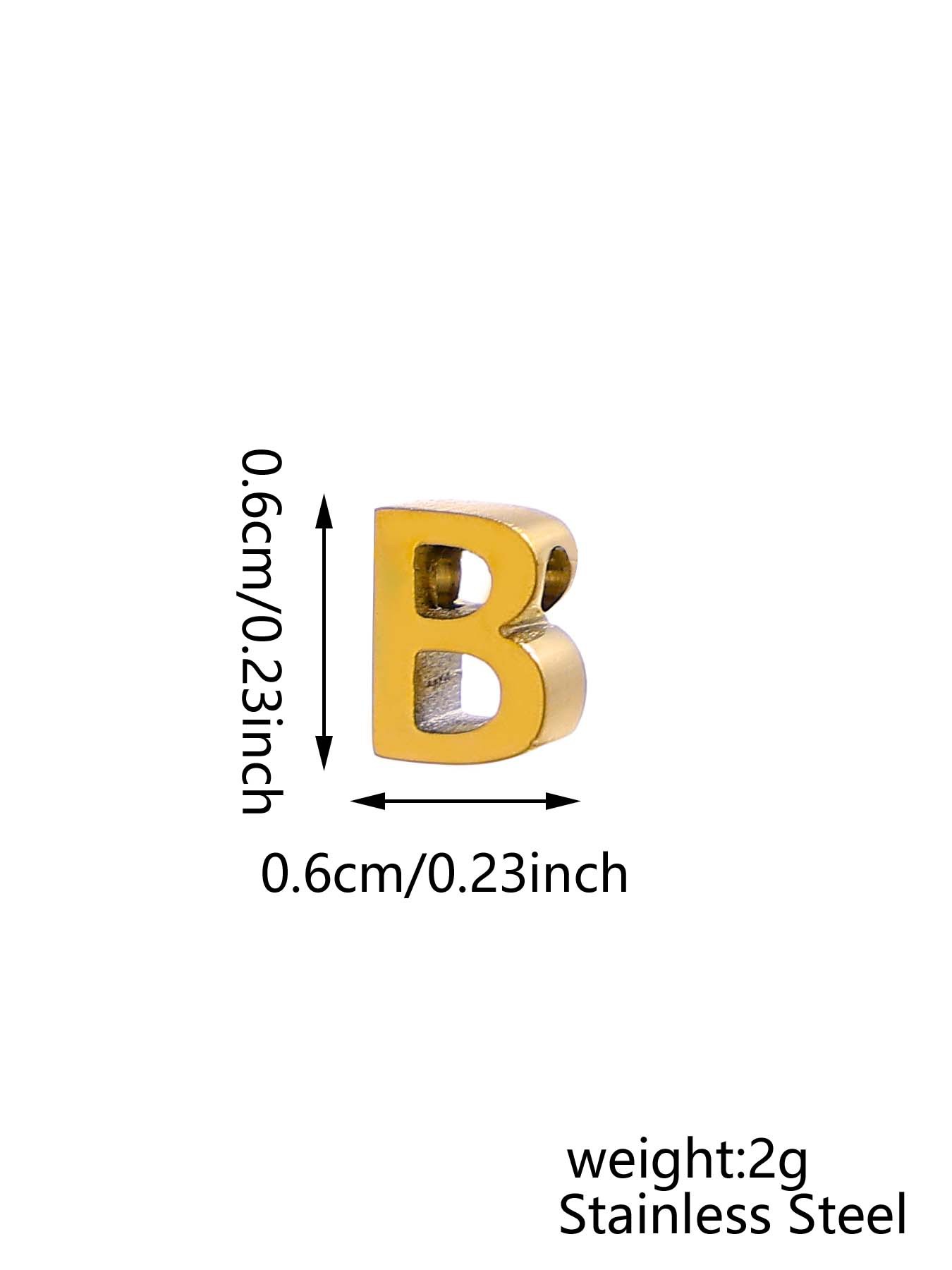 1 Piece 304 Stainless Steel Letter Word Pendant DIY Jewelry Accessories display picture 4
