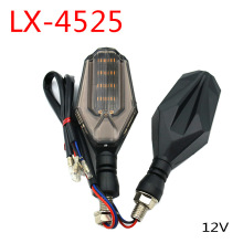 摩托车12VLED 双色转向灯改装配件 小猴子地平线北极光转弯指示灯