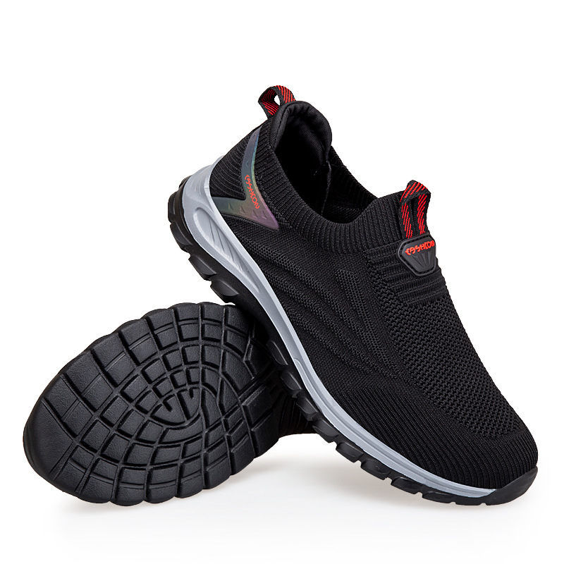 Cómodos zapatos deportivos casuales de primavera para mujeres con suela suave para caminar con un pedazo de malla transpirable