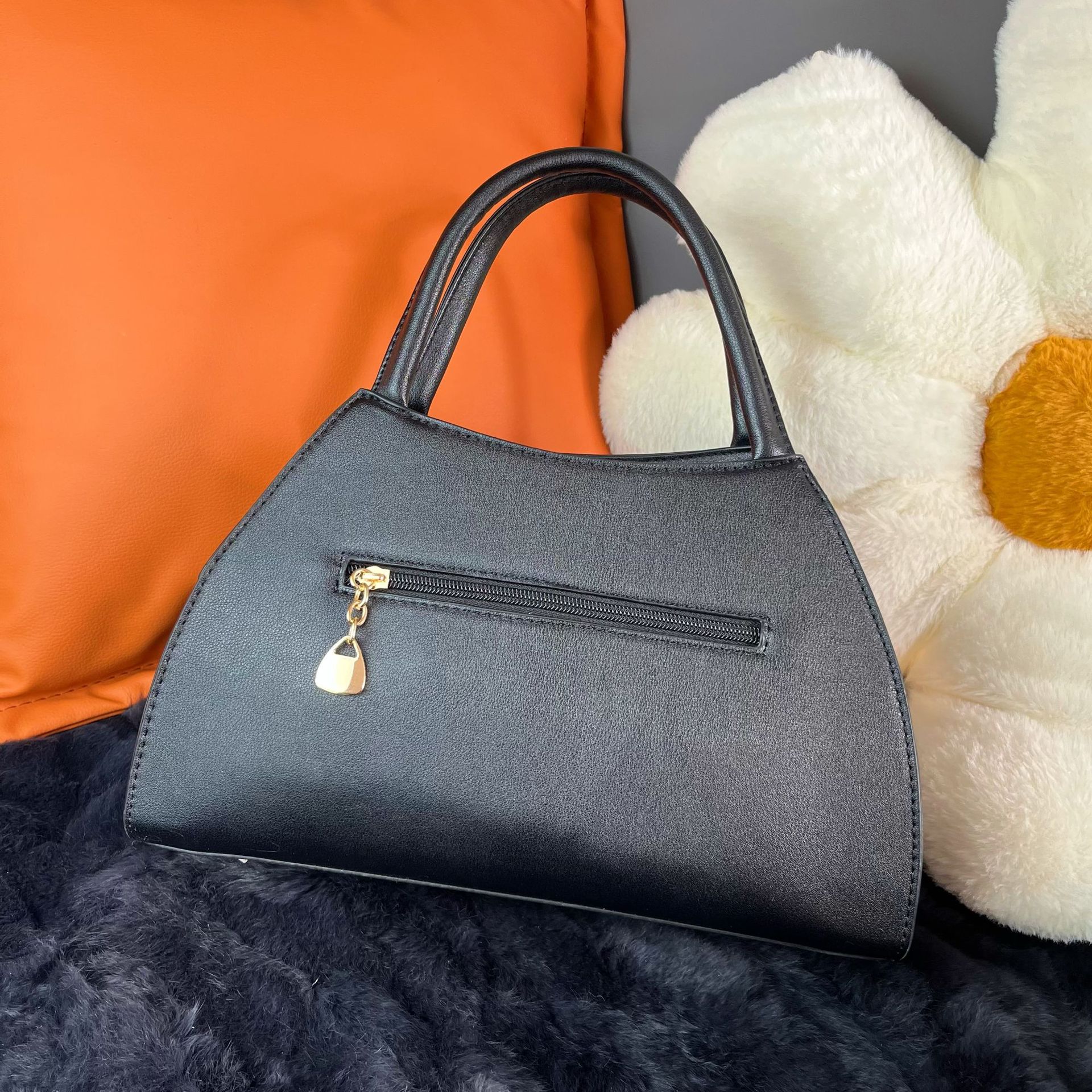 Bolsa de bolso elegante de lujo ligero 2023 nueva moda bolsa de cuero suave rosa patrón de Pavo Real Simple bolsa de mensajero del hombro