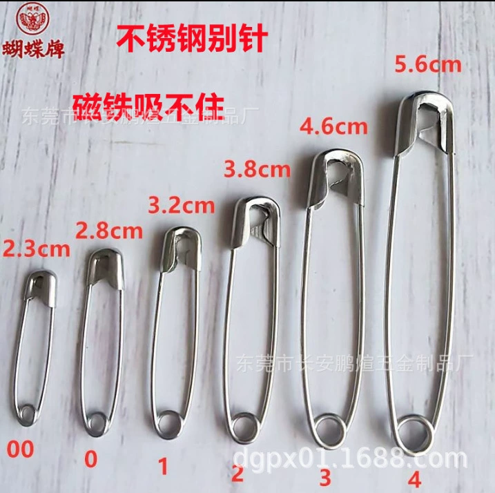 Pin stainless steel, brooch, (Physicals), 32