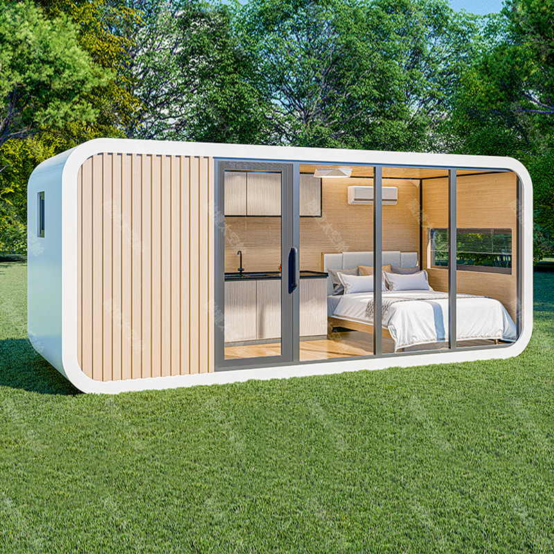 Cápsula espacial móvil casa cápsula fábrica apple cabin capsule house prefab house