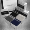 Four gift boxes in the Massachway (black+gray+dark gray+blue)