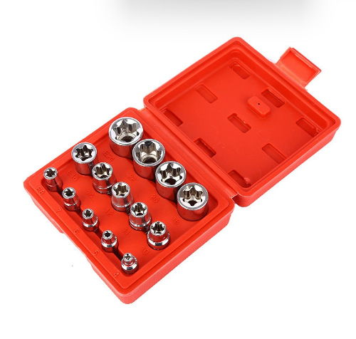 E-sleeve 14 piezas caja roja cromado