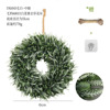 Customized hemp rope+hook simulation plant flower ring cross -border home doors and windows hanging decoration simulation green plant fake flower ring