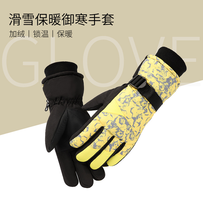 Guantes cálidos de invierno para hombres a prueba de viento a prueba de frío impermeable antideslizante pantalla táctil nuevo forro polar al aire libre ciclismo guantes de esquí
