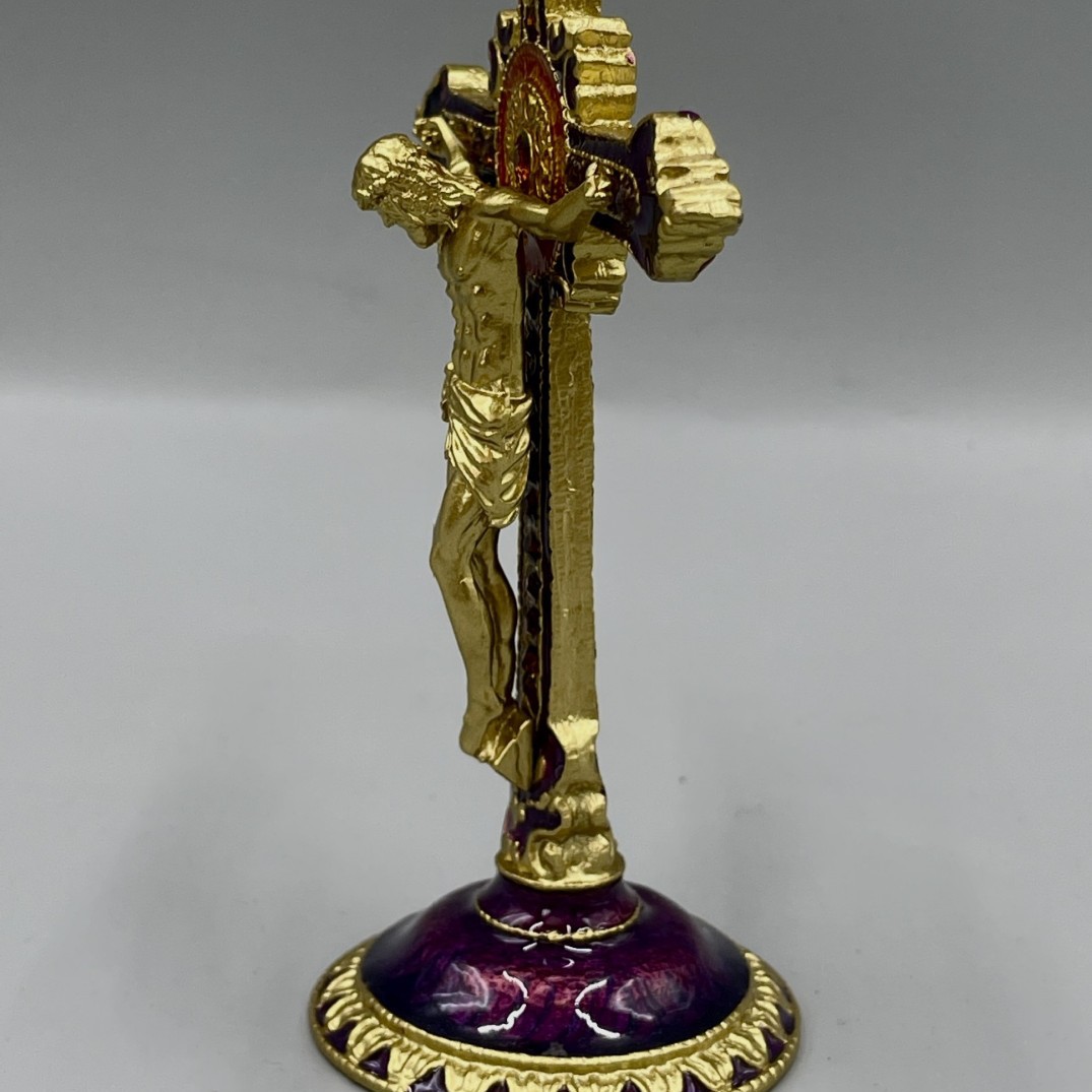 Clásico europeo, adornos de diamante cruzados para el hogar, oraciones amargas, artesanías de metal, regalos al por mayor.