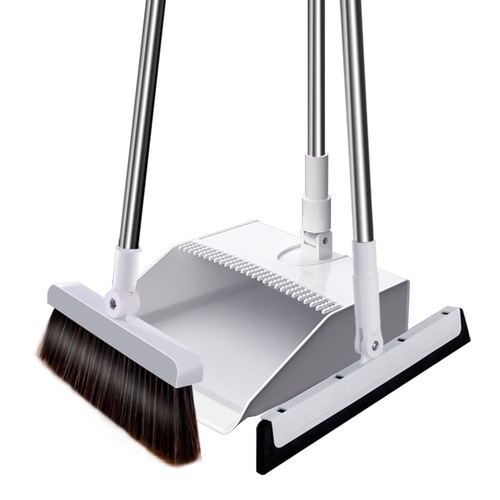 Standing broom dustpan set household soft broom combination set upright thickened broom wholesale wholesale
