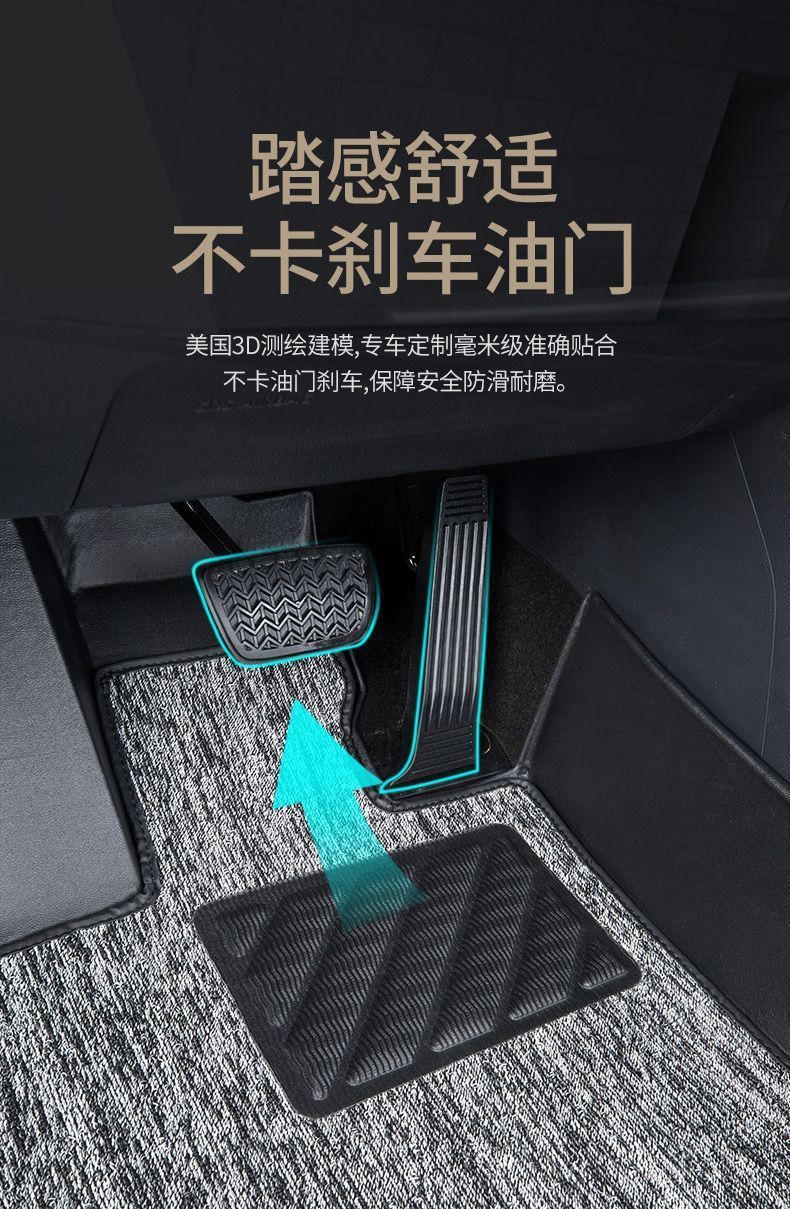 Suitable for RongFang RAV4 foot pads to surround 20-24 Toyota RV4 modified special accessories TPE car foot pads