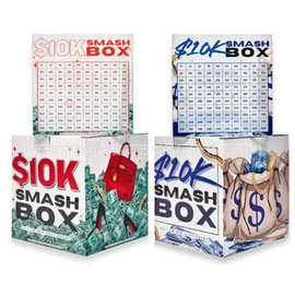 跨境新品Budget Planners 10k Cash Savings Box 预算计划存钱罐