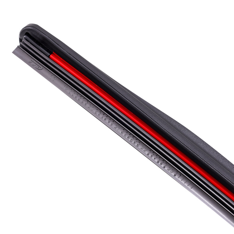 Multifunctional Push-Type Wiper Blade Snap-On Wiper Strip Red Armor Cross-Border Hot Sale