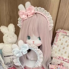 かわいいウサギの耳のヘアピンのぬいぐるみの耳のウサギjkの甘い妹のcosのロリータは柔らかい萌えの少女の子供の頭飾りを飾ります。