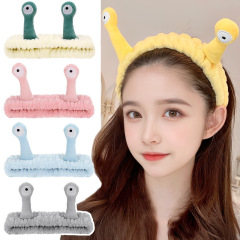 漫画クロスボーダー面白いカタツムリ洗顔ヘッドバンド韓国クリエイティブかわいいぬいぐるみ卸売かわいい