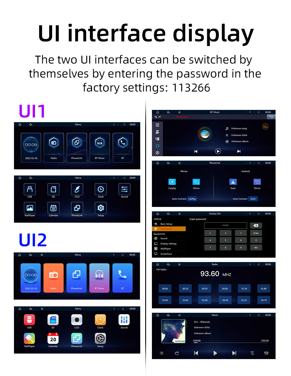 Cross-Border 10.26inch Portable In-Car Mp5 Player Multi-Functional Carplay Car Navigation Mp5