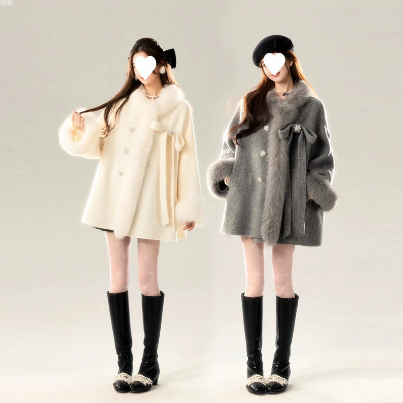 Зимнее шерстяное пальто, жакет, тренч, стиль высокого качества, стиль Chanel, для подростков