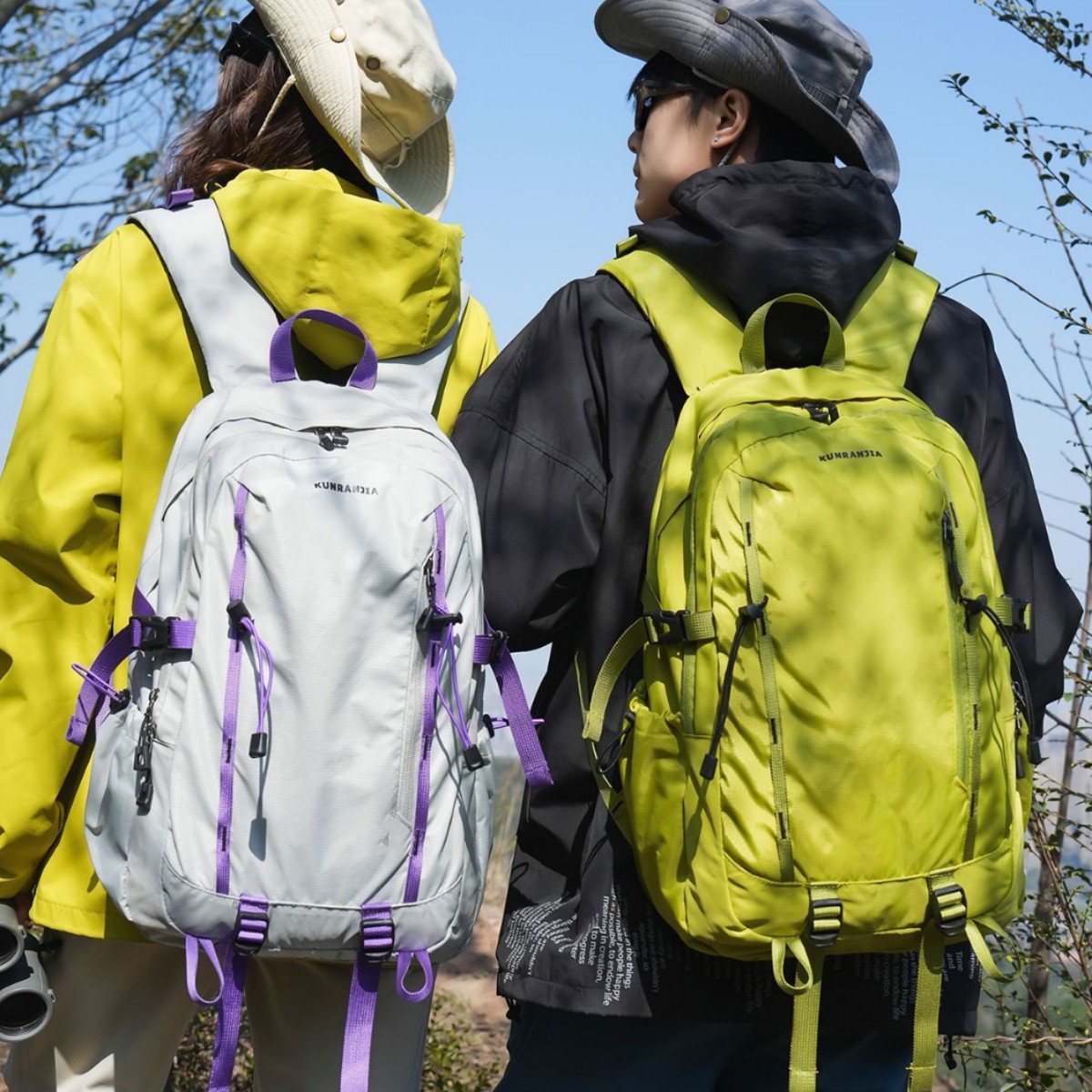 2026 New Large-Capacity Outdoor Sports Mountaineering Bag, Short-Distance Travel Bag, Workwear-Style Hiking Backpack, Student School Bag