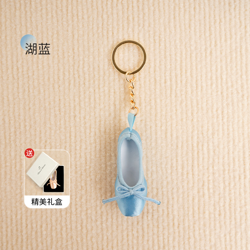 Zapatos de ballet colgante arte llavero zapatos de punta hechos a mano llavero lindo regalo creativo