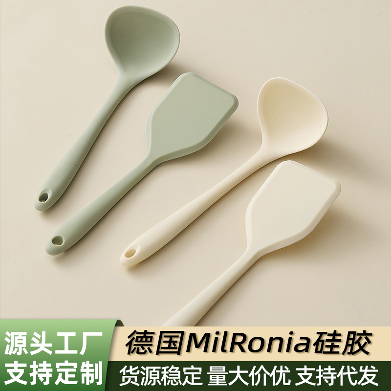 새로운 가정용 주방 보조 도구, 고온에 강한 요리용 주걱, 아기 이유식용 실리콘 주걱 및 스푼, 제조업체 도매