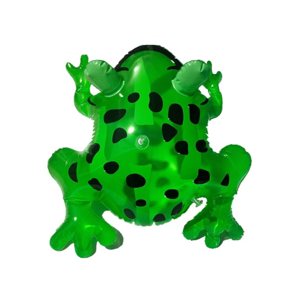 Oro cigarra nueva Rana bebé en stock red Rana roja luminosa rebote bola inflable SOMO animal juguete globo al por mayor