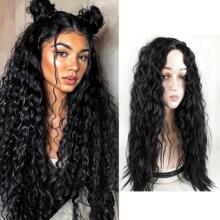 外贸假发女非洲长卷发中分假发源头工厂直销货源稳定跨境现货批发