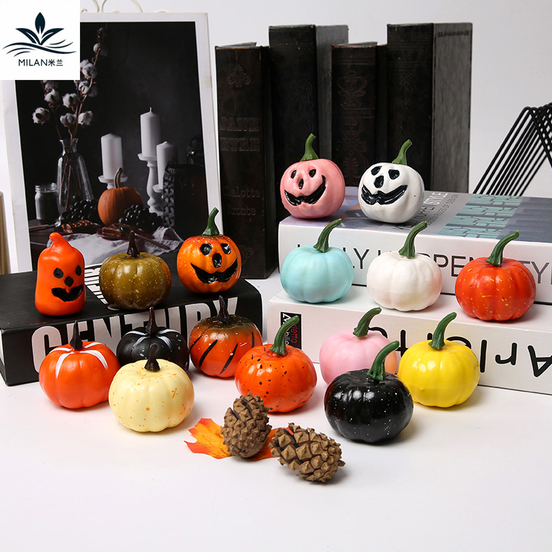 Regalo de Halloween simulación calabaza bruja decoración flor ramo decoración material hecho a mano DIY accesorios embalaje