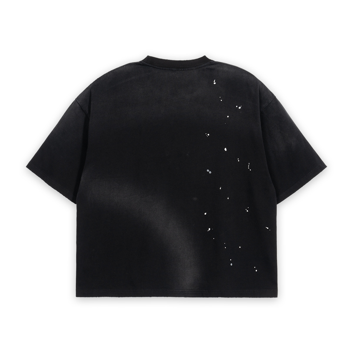 ETAI Hombre| Suelta corta inyección de tinta de caballo de algodón de alta calidad pesado de hombro caer camiseta desgastada image 6