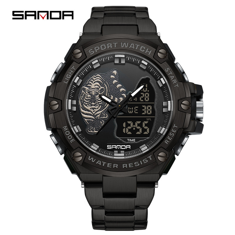 3173 스틸 스트립 올 블랙