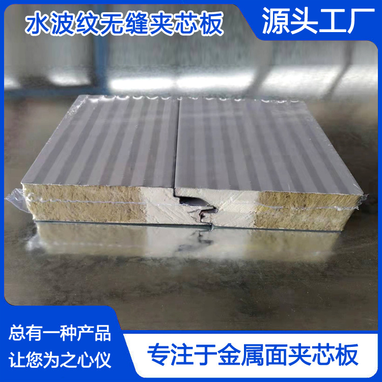 横装彩钢复合板 隐钉式聚氨酯侧封岩棉板 一体化直角转角板-阿里巴巴
