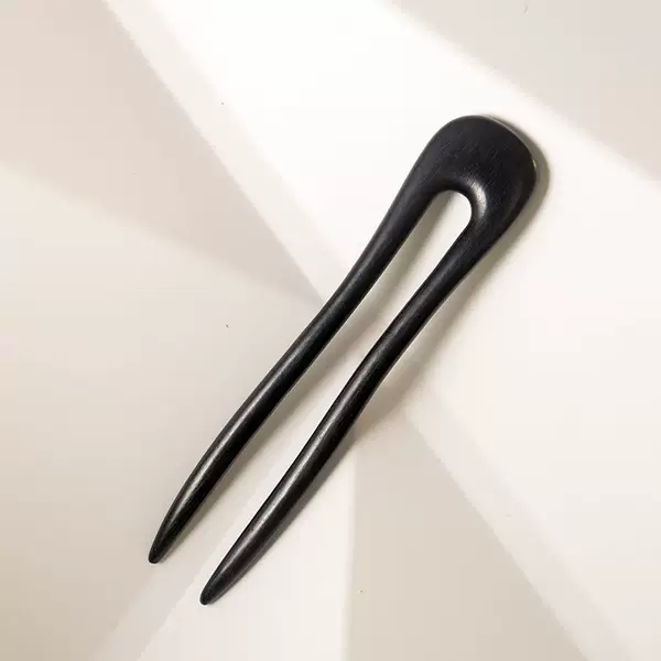 Zang Another Snow Wide U-shaped Hairpin Ebony Hair Hairpin Classical U-shaped Pan-head Tie Hair Style Hairpin Ethnic Style Hairpin