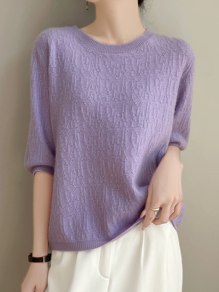 Spring knitted base sweater, 2024 years, high collar, with sleeve