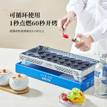 淄博烧烤韩式烤炉一次性烧烤炉家用烤肉炉折叠户外便携式烧烤架