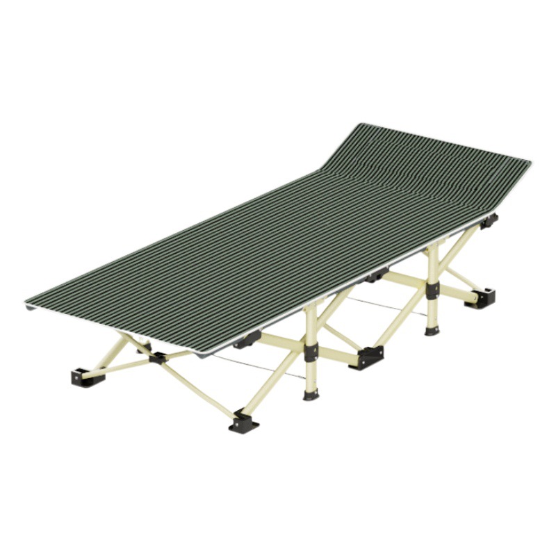 Cama de playa plegable de tubo plano, silla reclinable, cama para siesta en la oficina, cama auxiliar, cama para acampar al aire libre, personalizable.