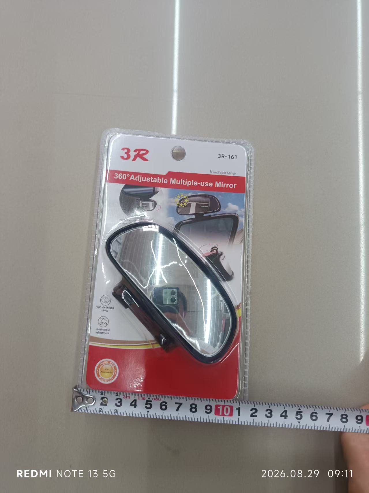 3R-161 Car Reversing Auxiliary Mirror Blind Spot Rearview Mirror Mini Small Trainer Mirror for New Drivers Blind Spot Mirror
