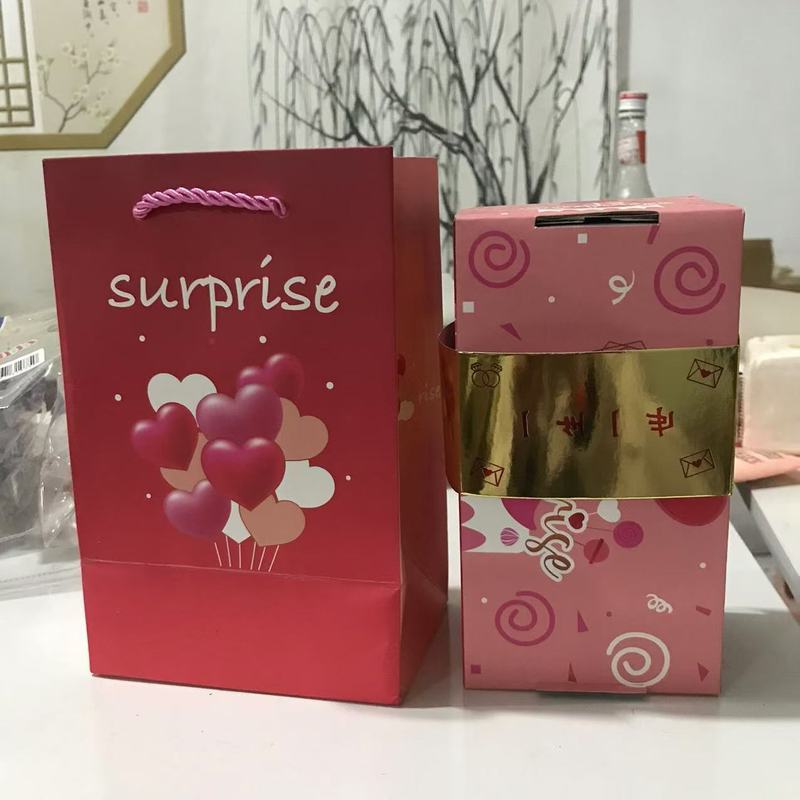 抖音同款惊喜弹跳红包盒子生日礼盒七夕红包情人节礼物折叠跳跳盒|undefined
